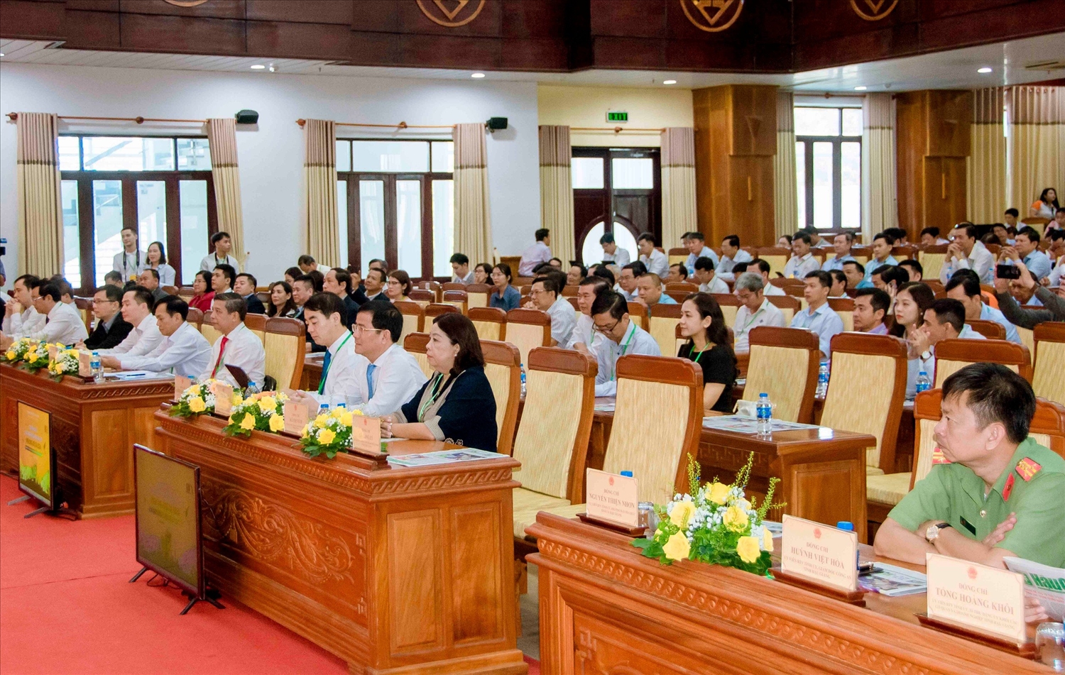 Các đại biểu tham dự khai mạc Tuần lễ Chuyển đổi số và Khởi nghiệp đổi mới sáng tạo - Mekong Delta 2024 tại Hậu Giang 