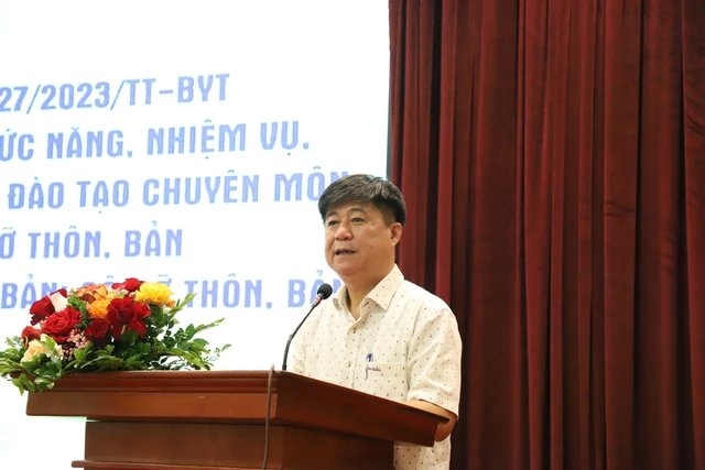 Ông Đinh Anh Tuấn, Vụ trưởng Vụ Sức khỏe Bà mẹ-Trẻ em phát biểu tại Hội thảo