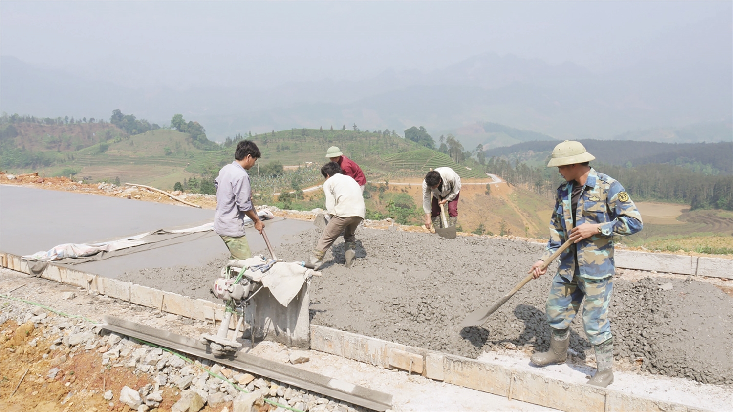 Tuyến đường giao thông thôn Tả Thền A, xã Thanh Bình, huyện Mường Khương, tỉnh Lào Cai được đầu tư xây dựng từ nguồn vốn Chương trình MTQG 1719