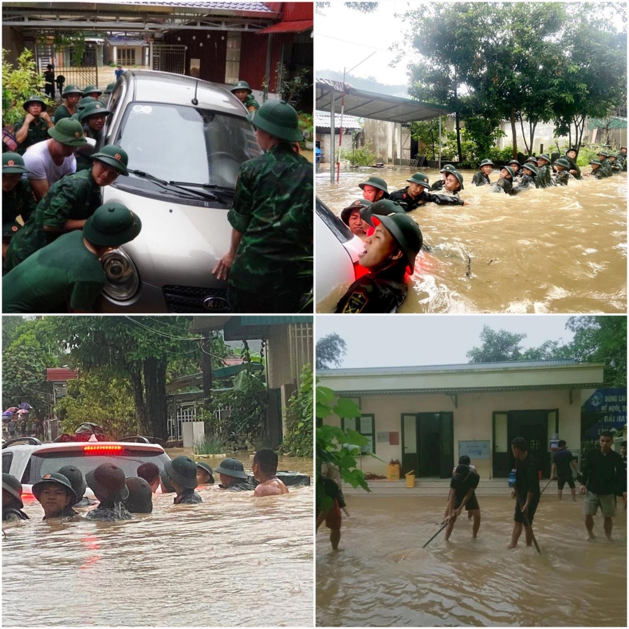 BĐBP tỉnh Hà Giang giúp dân khắc phục hậu quả thiên tai trong đợt mưa lớn đang diễn ra tại tỉnh Hà Giang