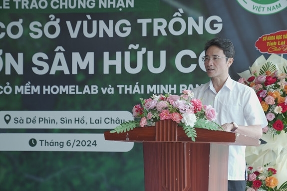 Đồng chí Hà Trọng Hải - Phó Chủ tịch UBND tỉnh Lai Châu góp mặt và phát biểu tại sự kiện