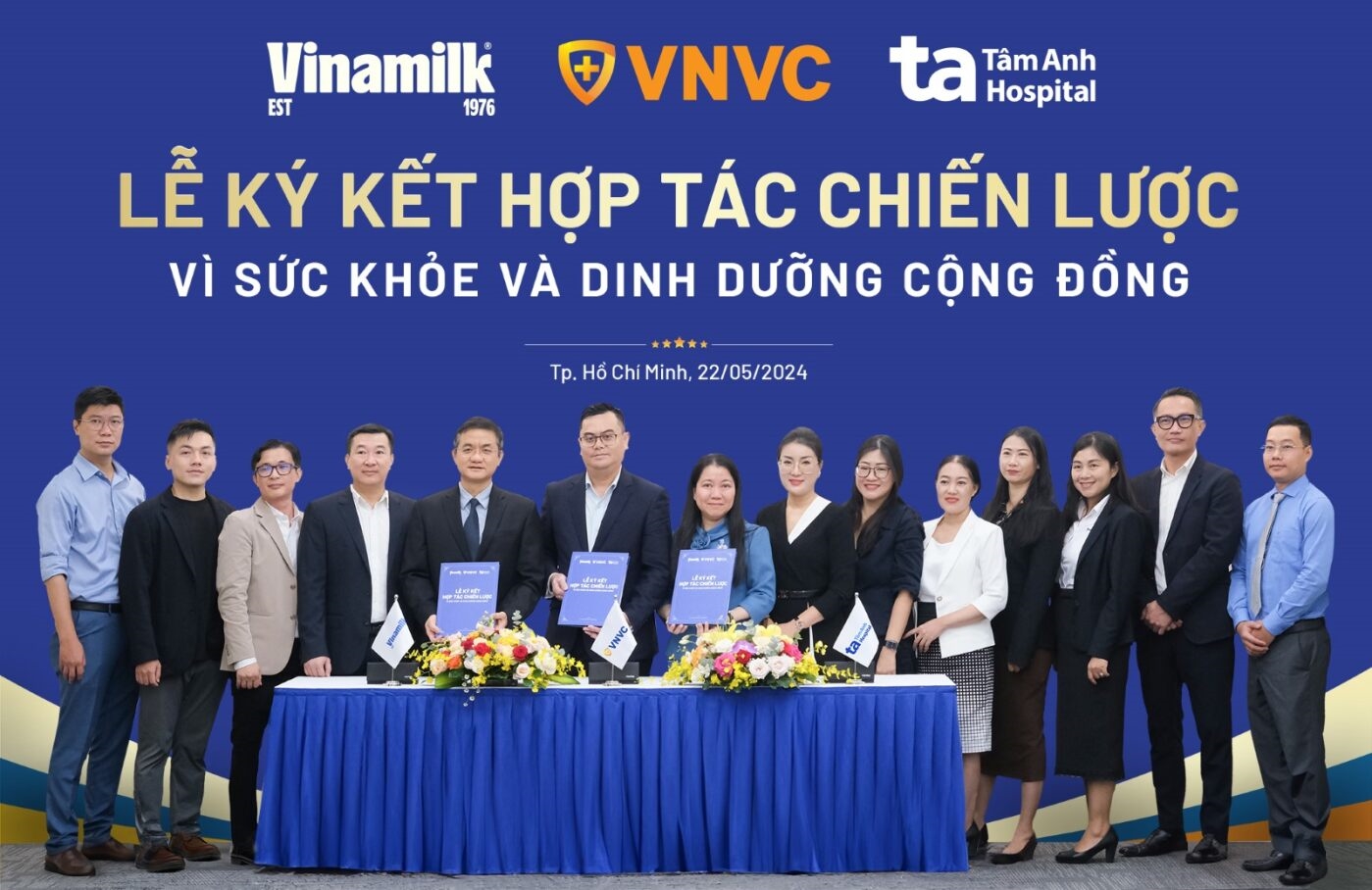 Lễ ký kết hợp tác chiến lược giữa Vinamilk, BVĐK Tâm Anh và VNVC