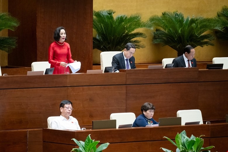 Phó Chủ tịch Quốc hội Nguyễn Thị Thanh điều hành phiên thảo luận