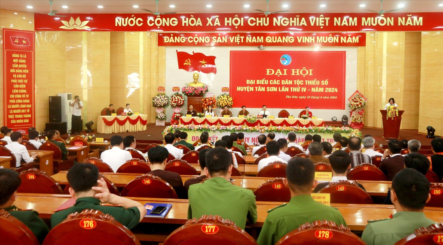 Đại hội Đại biểu các dân tộc thiểu số huyện Tân Sơn (Phú Thọ) lần thứ IV năm 2024