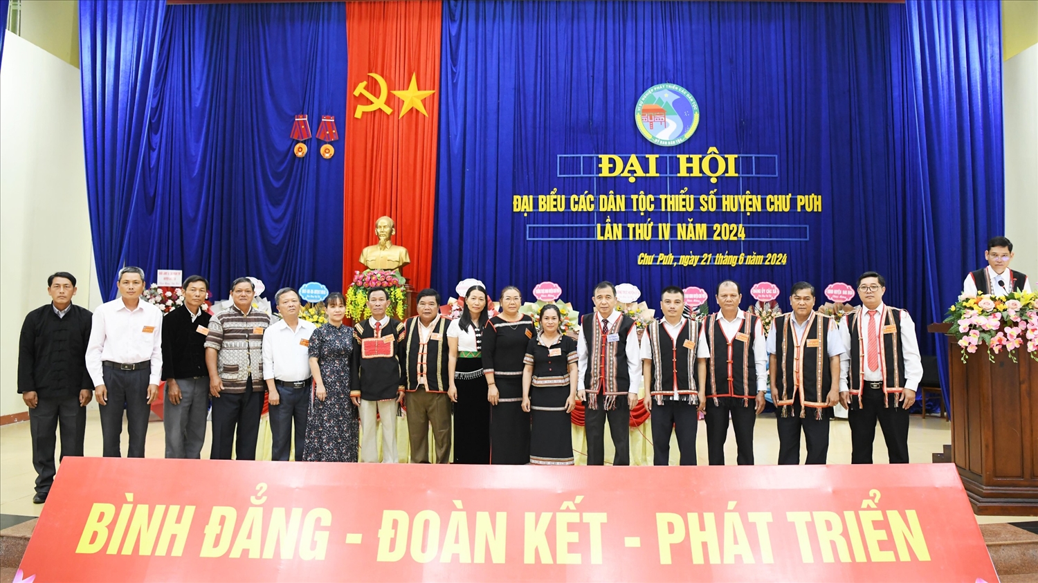 Ra mắt Đoàn đại biểu huyện Chư Pưh đi dự Đại hội Đại biểu các DTTS tỉnh Gia Lai lần thứ IV, năm 2024