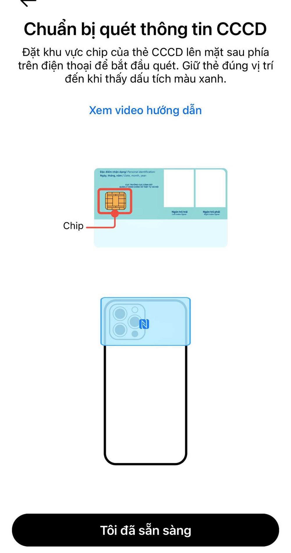 Nếu điện thoại không có tính năng NFC, chủ tài khoản có thể ra các chi nhánh ngân hàng để được hỗ trợ trực tiếp