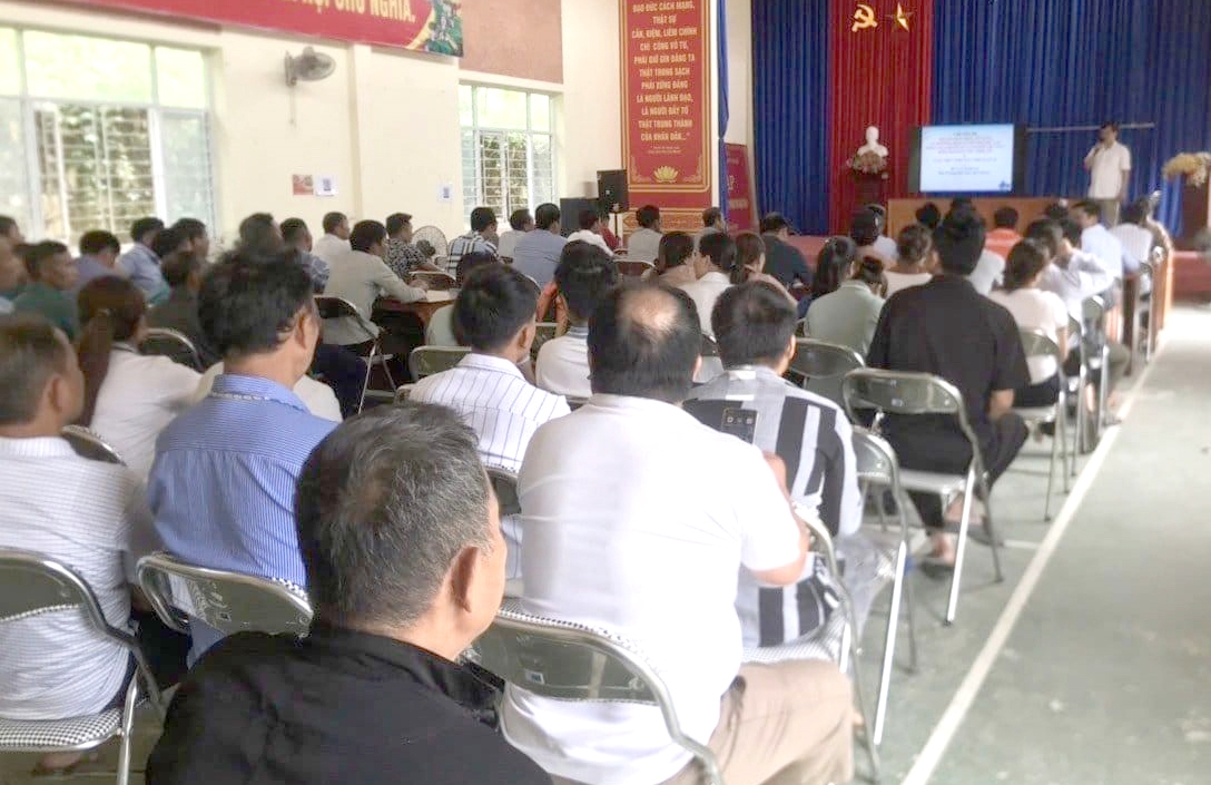 ác đại biểu tham dự hội nghị tập huấn tại xã Nậm Lúc 