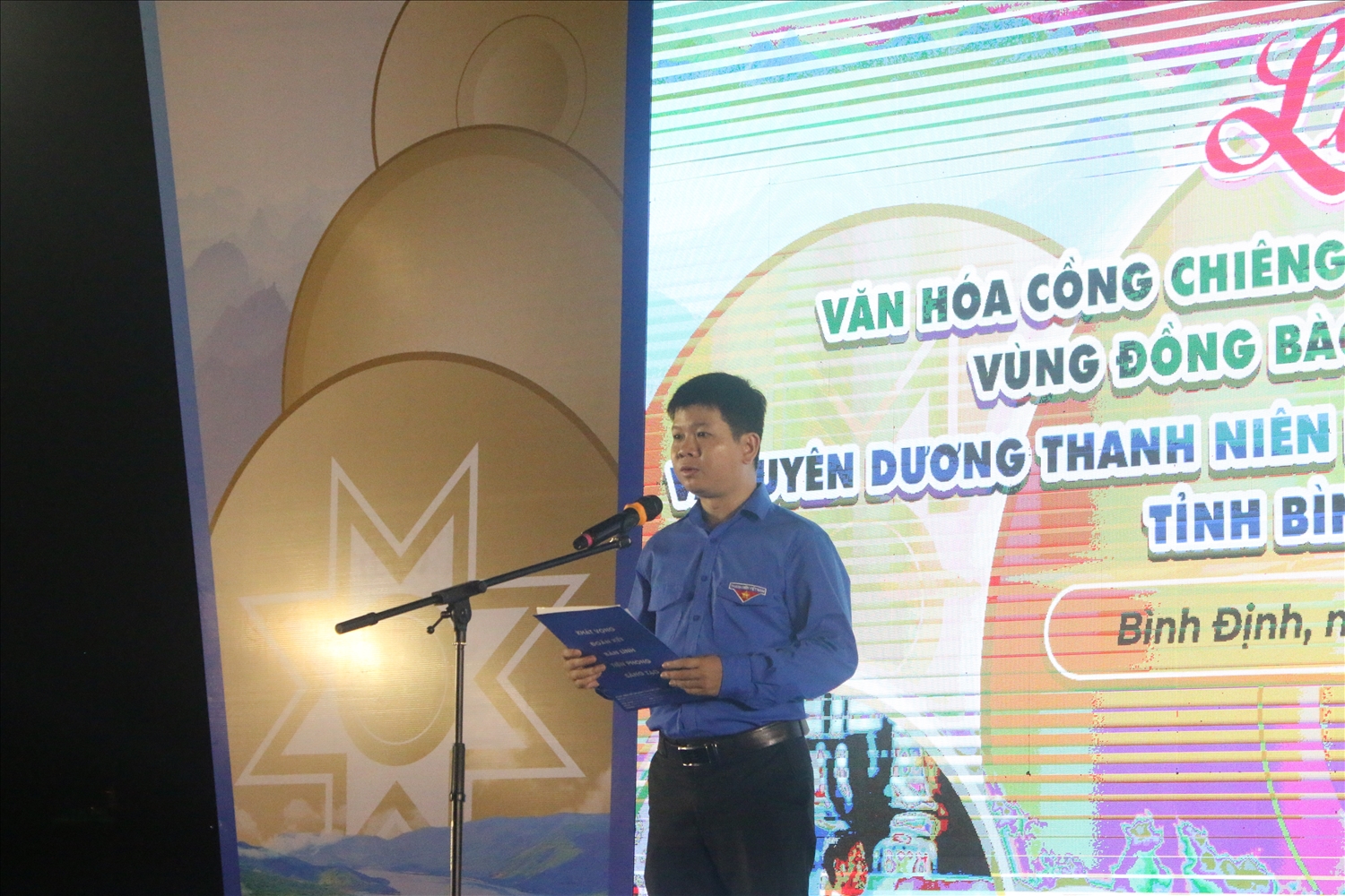 Anh Lý Anh Việt - Phó Bí thư Tỉnh đoàn Phát biểu tại buổi Liên hoan