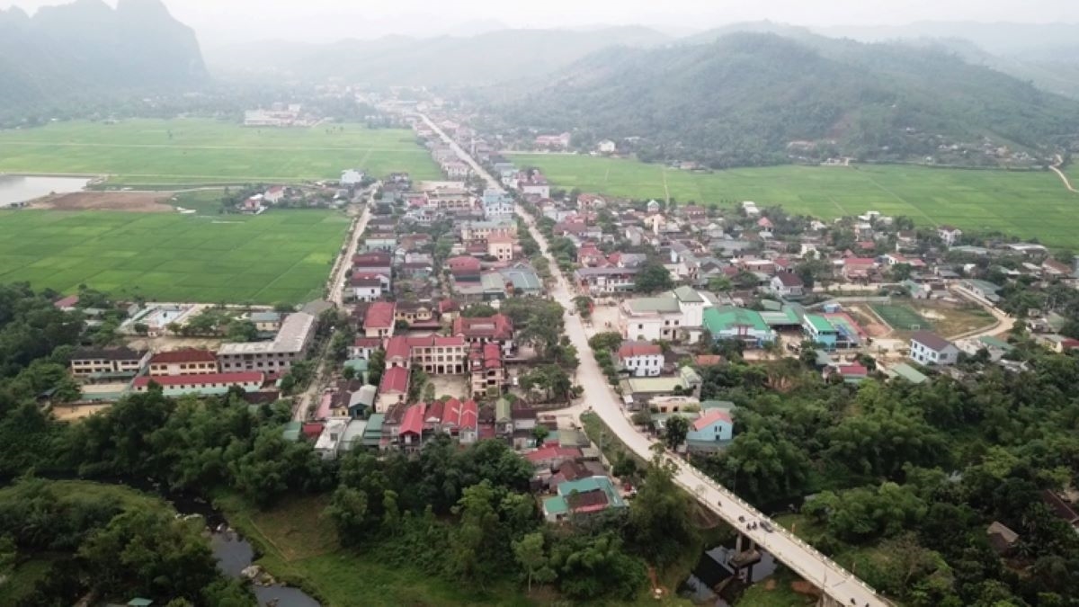 Cơ sở hạ tầng ở Thị trấn Quy Đạt, huyện Minh Hóa, tỉnh Quảng Bình đã được đầu tư khang trang 