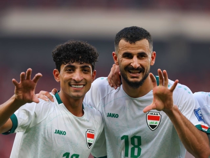 Iraq là đội đầu tiên của bảng F có tấm vé đến Vòng loại 3 World Cup 2026 (Ảnh IT)