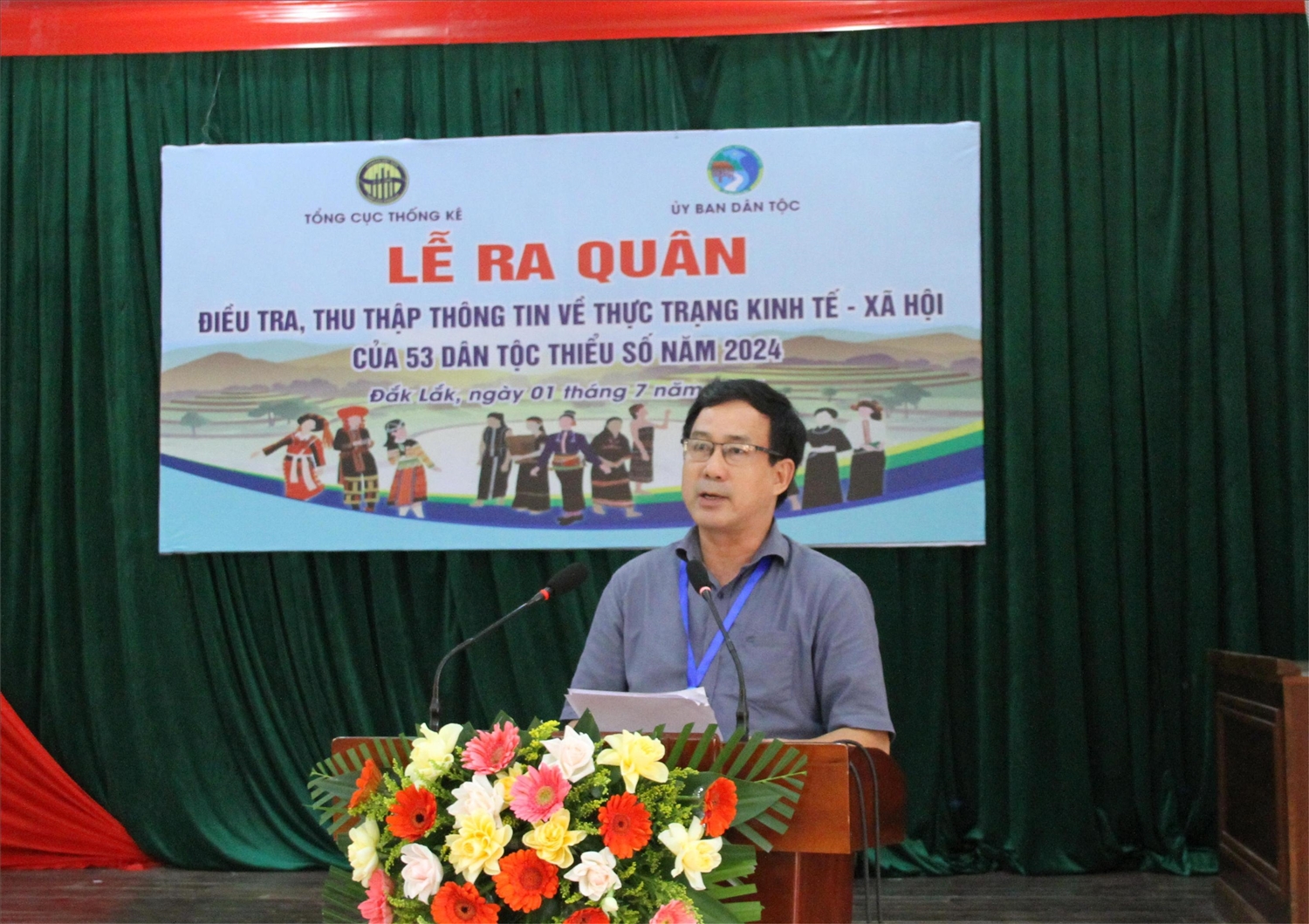 Phó Tổng cục trưởng Tổng cục Thống kê Nguyễn Trung Tiến phát biểu