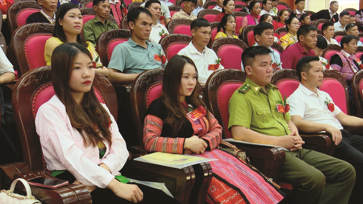 Các đại biểu tham dự Đại hội đại biểu các DTTS huyện Vân Hồ, tỉnh Sơn La