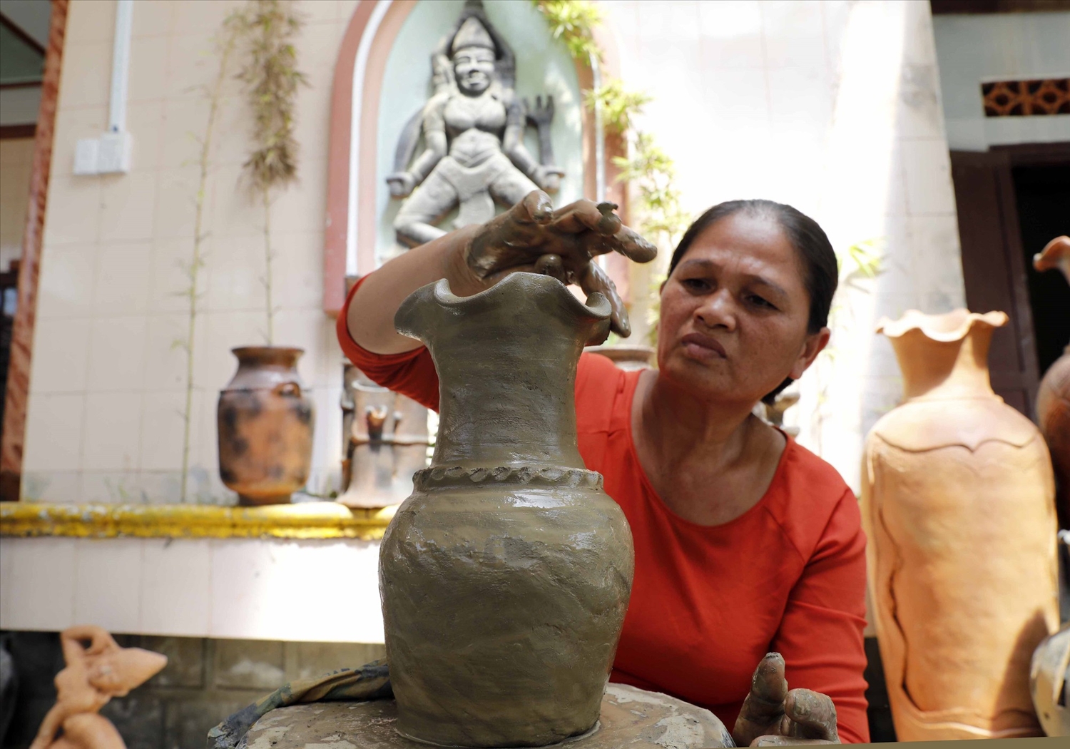 Du khách sẽ được chiêm ngưỡng nghệ thuật làm gốm Bàu Trúc tại Ngày Văn hoá, Du lịch Ninh Thuận năm 2024