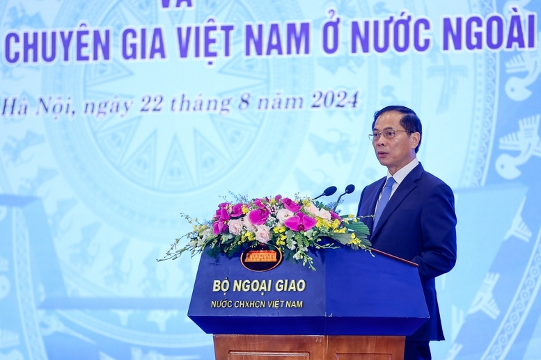 Bộ trưởng Bộ Ngoại giao Bùi Thanh Sơn phát biểu khai mạc Hội nghị - Ảnh: VGP/Nhật Bắc