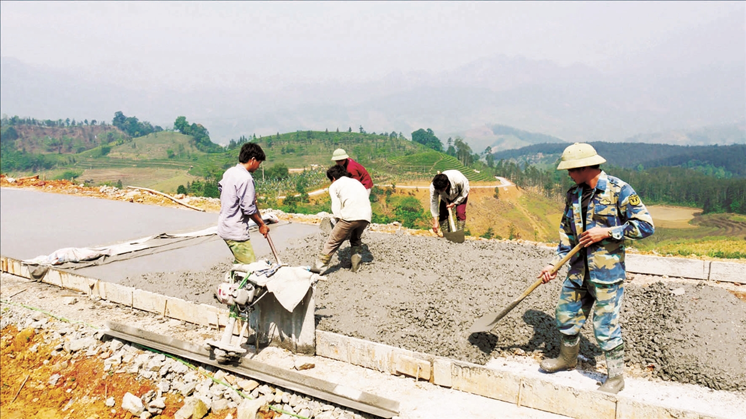 Tuyến đường giao thông thôn Tả Thền A, xã Thanh Bình, huyện Mường Khương, tỉnh Lào Cai được đầu tư xây dựng từ nguồn vốn Chương trình MTQG 1719