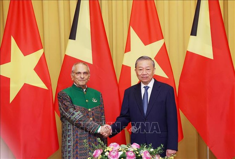 Chủ tịch nước Tô Lâm hội đàm với Tổng thống Timor-Leste Jose Ramos-Horta - Ảnh: TTXVN