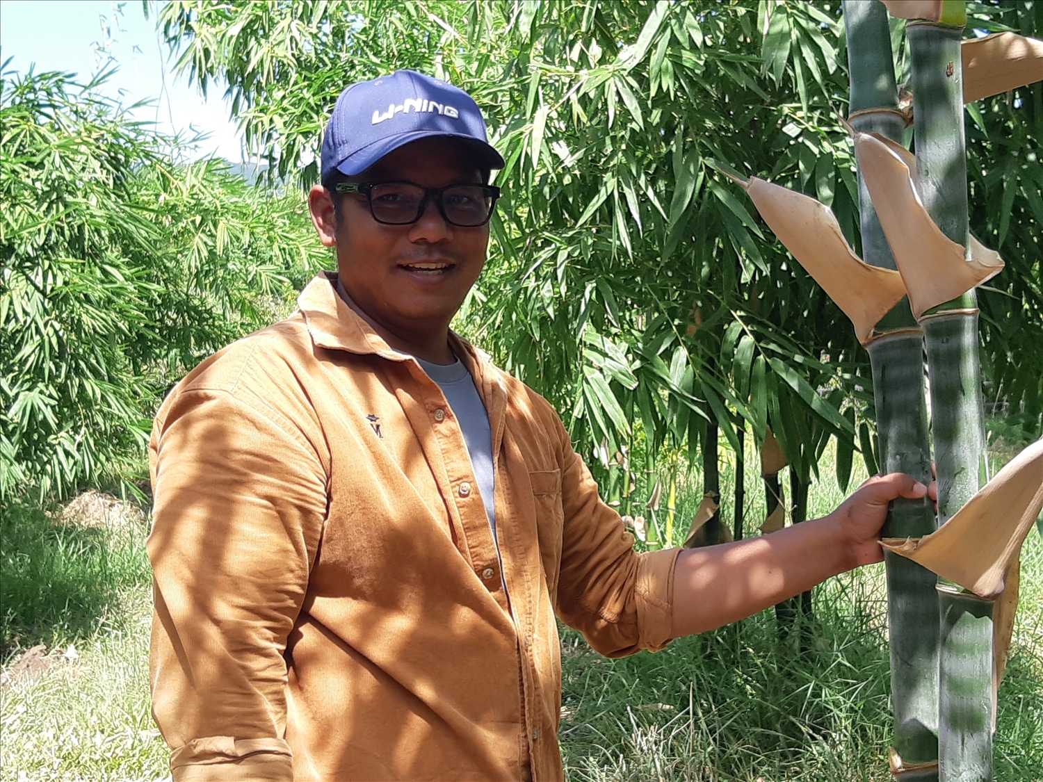 Anh Lưu Trường Lâm - Chủ cơ sở Farm Bazô nông nghiệp sạch