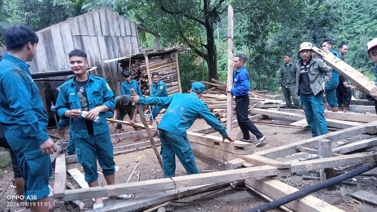 Chuẩn bị nơi ở mới an toàn cho người dân.