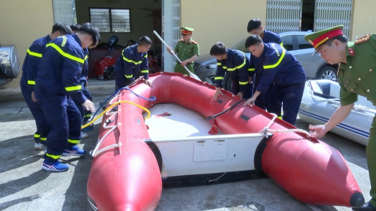 Công an tỉnh Hà Giang kiểm tra các phương cứu hộ, cứu nạn