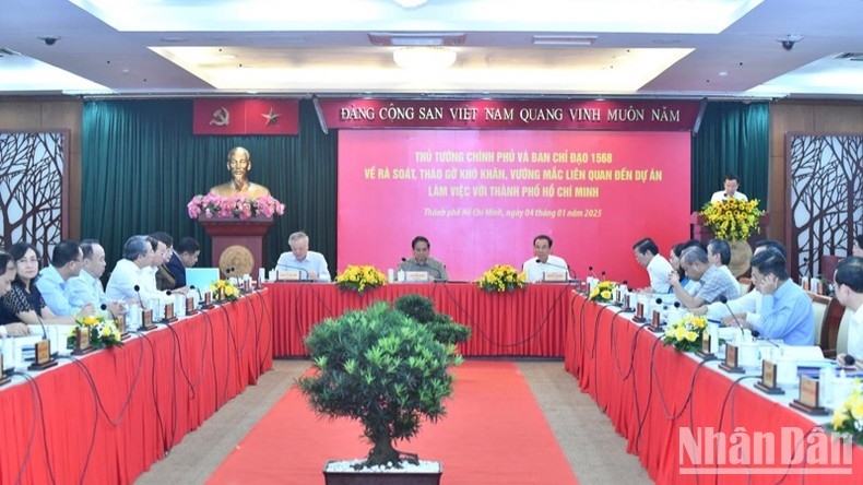 Quang cảnh cuộc làm việc (Ảnh: THANH GIANG)