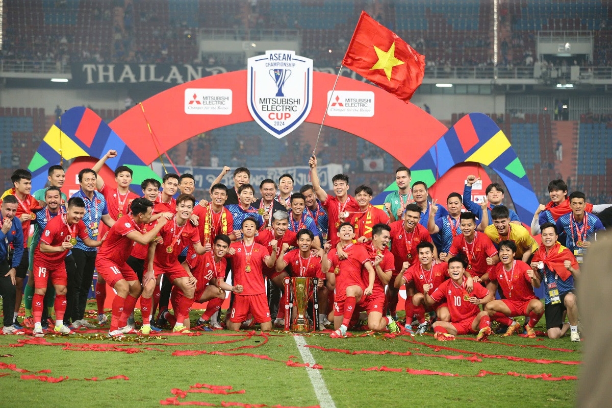 Đội tuyển Việt Nam vô địch AFF Cup 2024 (Ảnh IT)