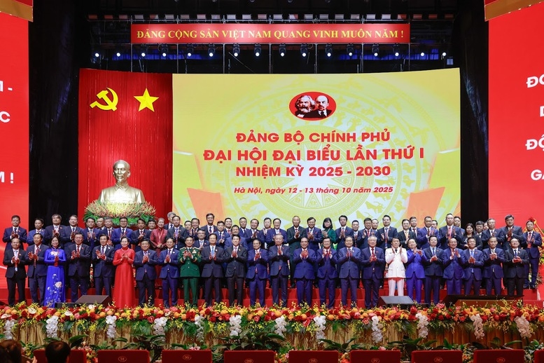 Đại hội Đảng bộ Chính phủ lần thứ I thành công rất tốt đẹp - Ảnh: VGP/Nhật Bắc