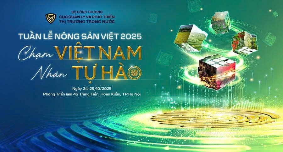 Tuần lễ Nông sản Việt 2025 diễn ra trong hai ngày 24 và 25/10/2025 tại Hà Nội