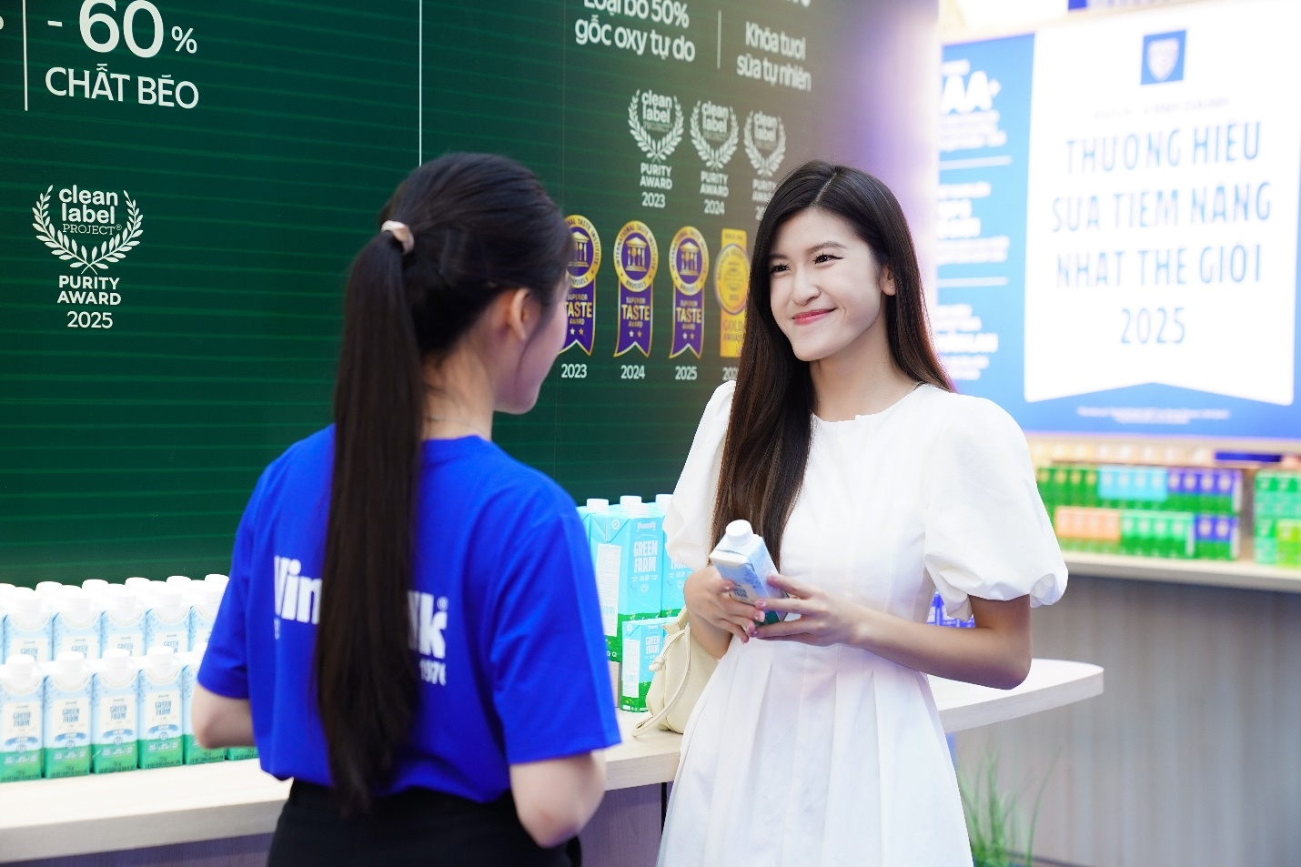Vinamilk Green Farm cao đạm – dòng sản phẩm đầu tiên tại Việt Nam ứng dụng công nghệ siêu vi lọc – được Brand Finance đưa ra như một ví dụ điển hình về xu hướng đổi mới sản phẩm tại khu vực. (Ảnh: Minh Anh)