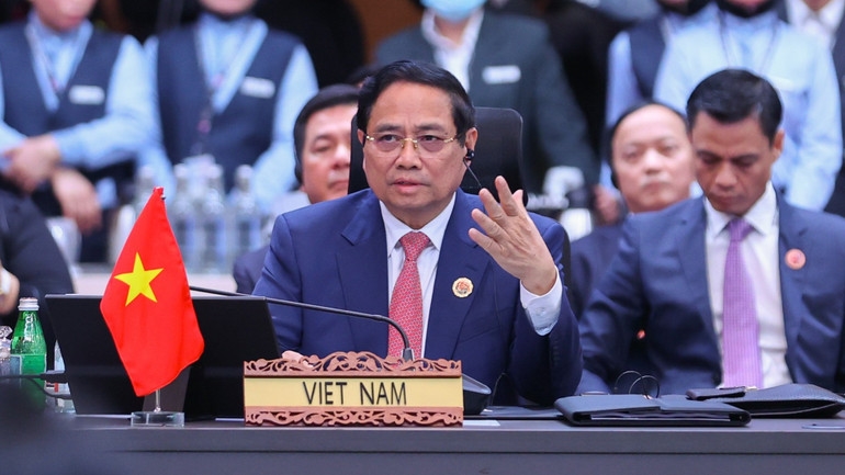 Thủ tướng Chính phủ Phạm Minh Chính phát biểu tại Hội nghị. (Ảnh: VGP/Nhật Bắc) Thủ tướng Chính phủ Phạm Minh Chính phát biểu tại Hội nghị. (Ảnh: VGP/Nhật Bắc)