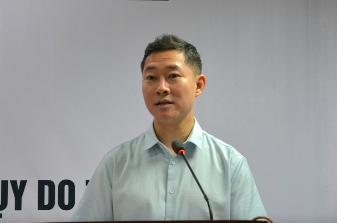 Ông Lê Thanh Hòa, Phó Trưởng phòng Phụ trách phòng Nghiệp vụ Văn hóa dân tộc, Cục Văn hóa các dân tộc Việt Nam phát biểu khai mạc lớp tập huấn. (Ảnh: N.Đ) Ông Lê Thanh Hòa, Phó Trưởng phòng Phụ trách phòng Nghiệp vụ Văn hóa dân tộc, Cục Văn hóa các dân tộc Việt Nam phát biểu khai mạc lớp tập huấn. (Ảnh: N.Đ)