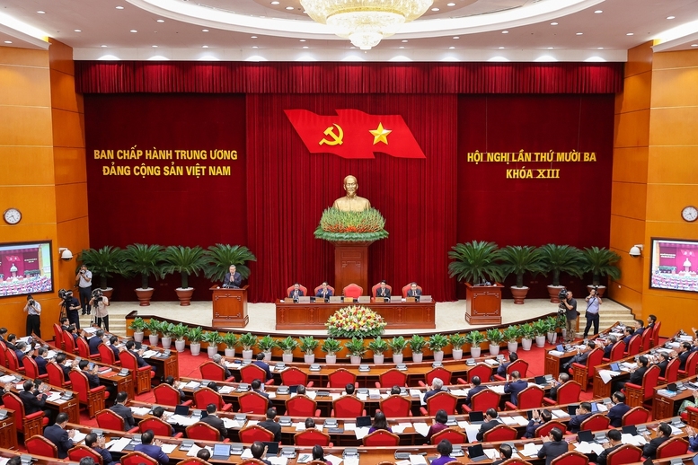 khai mạc Hội nghị lần thứ 13, Ban Chấp hành Trung ương Đảng khoá XIII - Ảnh: VGP/Nhật Bắc