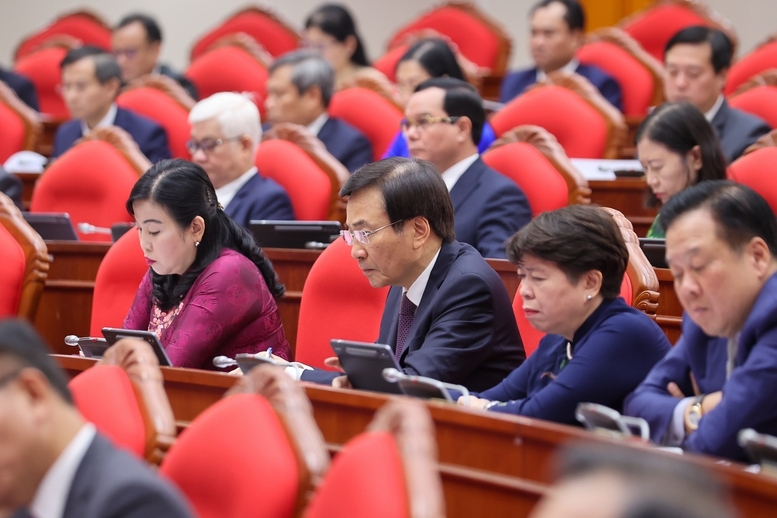 Các đại biểu dự Hội nghị lần thứ 13, Ban Chấp hành Trung ương Đảng khóa XIII - Ảnh: VGP/Nhật Bắc