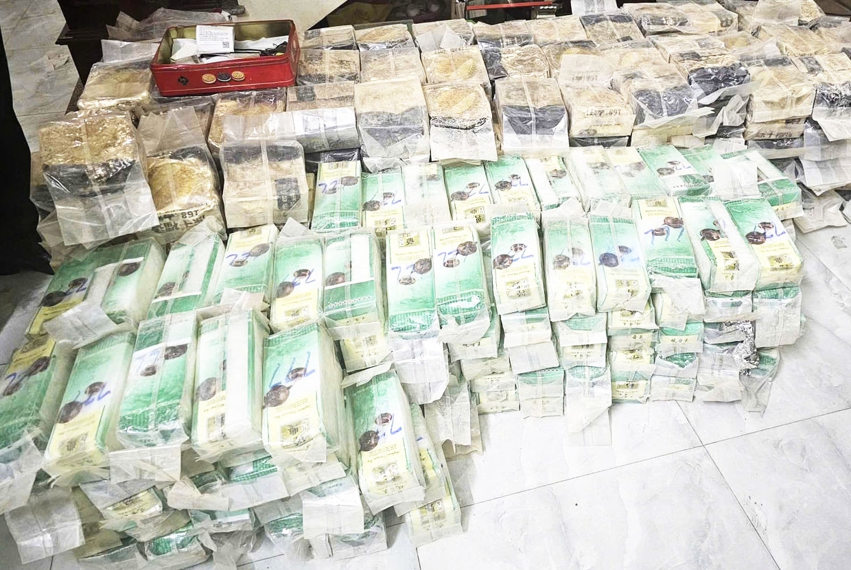Tang vật ma túy thu giữ trong Chuyên án A825p