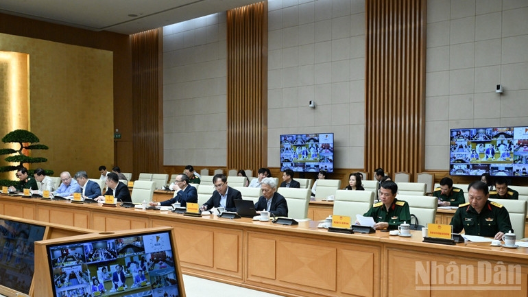 Các bộ, ngành, địa phương tham dự phiên họp. (Ảnh: Trần Hải)