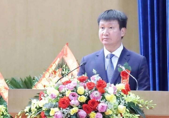 Tân Phó Bí thư tỉnh ủy Ninh Bình Trần Huy Tuấn. (Ảnh: Trọng Bảo)