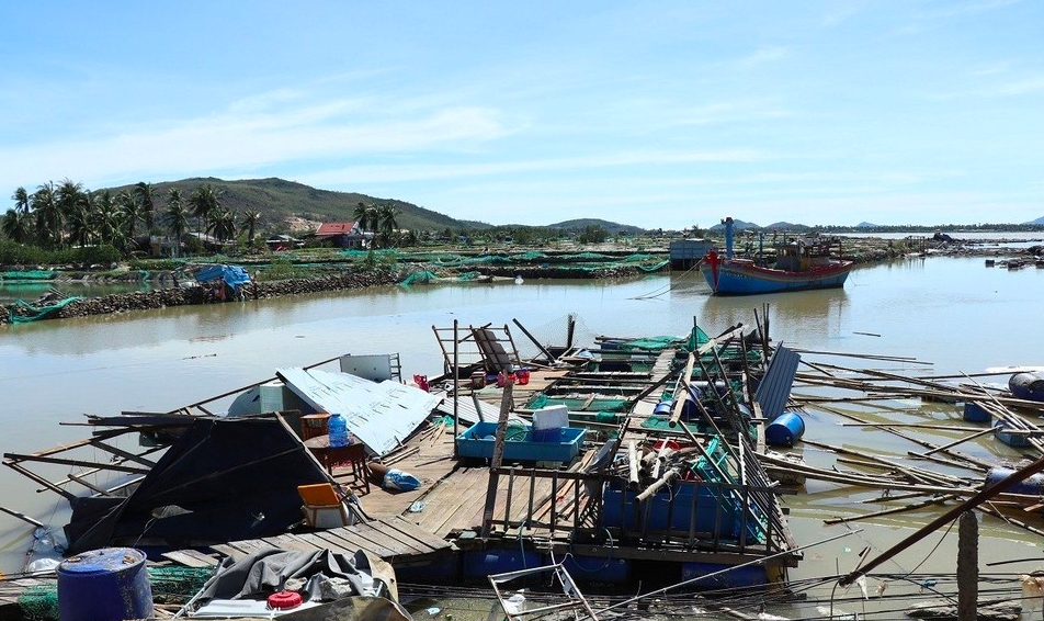 Khu vực phía Đông tỉnh Đắk Lắk bị thiệt hại nặng nề do bão số 13. (Ảnh: T.N)