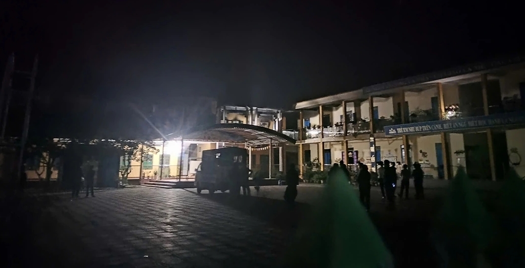 Hiện trường nơi xảy ra vụ cháy (ảnh Trọng Bảo)