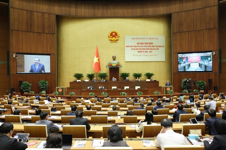 Tổng Bí thư Tô Lâm dự và chỉ đạo Hội nghị - Ảnh: VGP/Nhật Bắc