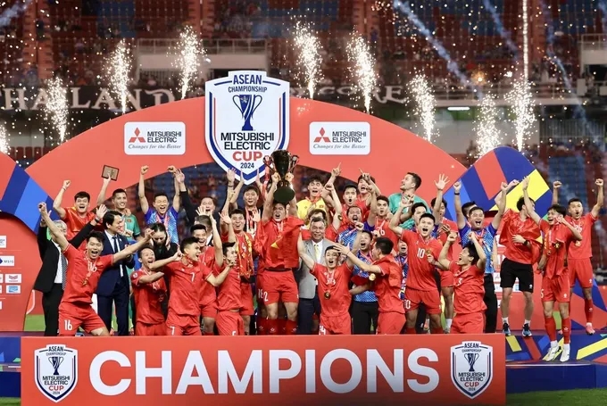 Đội tuyển Việt Nam đang là đương kim vô dịch của ASEAN Cup (Ảnh IT)