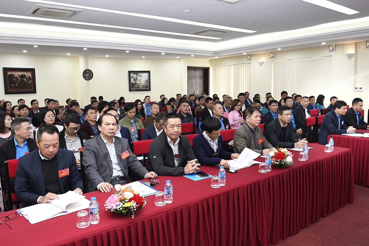 Các đại biểu tham dự Đại hội Công đoàn Tổng công ty Lắp máy Việt Nam lần thứ XXI