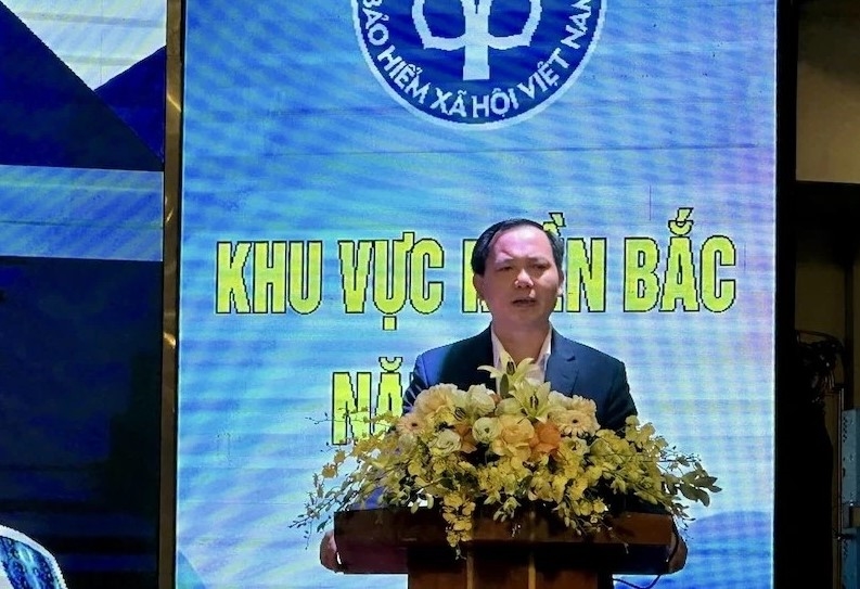 Phó Giám đốc BHXH Việt Nam Chu Mạnh Sinh phát biểu chỉ đạo tại Hội nghị diễn tập an toàn thông tin năm 2025.