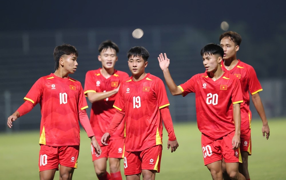 U17 Việt Nam đang có màn thể hiện xuất sắc tại vòng loại U17 châu Á 2026 (Ảnh IT)