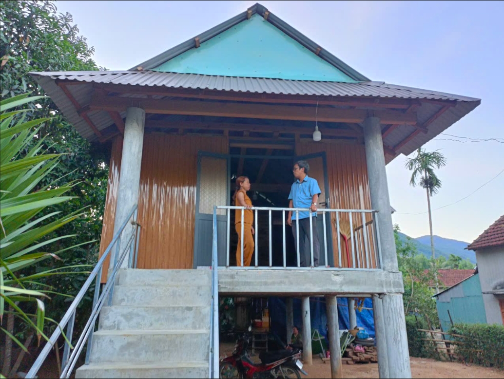 Thực hiện chương trình xoá nhà tạm đã giúp cho hàng nghìn hộ nghèo ở Gia Lai có ngôi nhà ở kiên cố. (Ảnh: T.N)