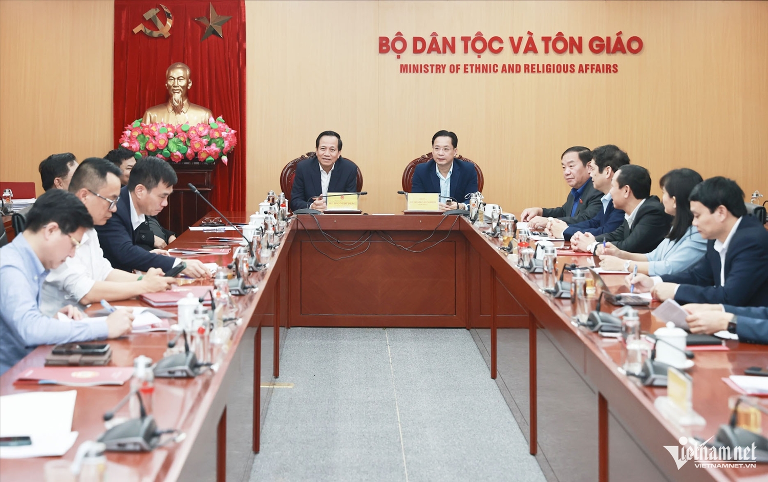 Quang cảnh buổi làm việc. Ảnh: Lê Anh Dũng