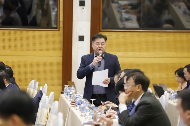 Ông Lê Quốc Thanh - Giám đốc Trung tâm Khuyến nông Quốc gia phát biểu tại diễn đàn