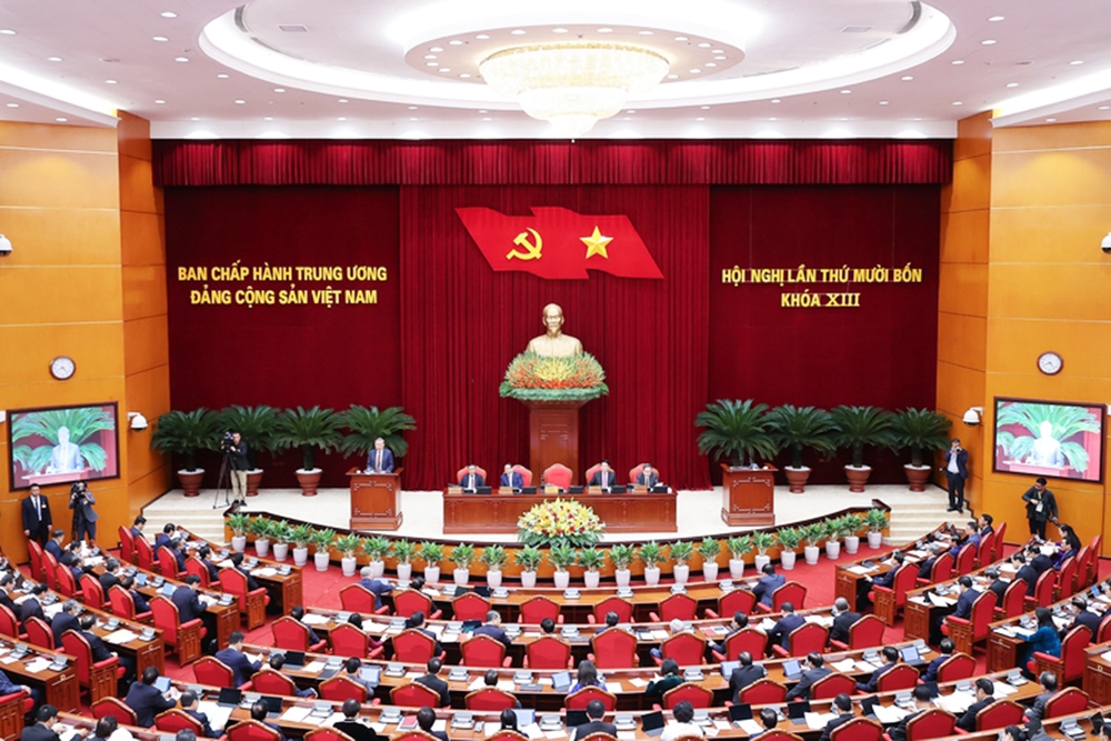 Khai mạc trọng thể Hội nghị lần thứ 14 Ban Chấp hành Trung ương Đảng khóa XIII - Ảnh: VGP/Nhật Bắc