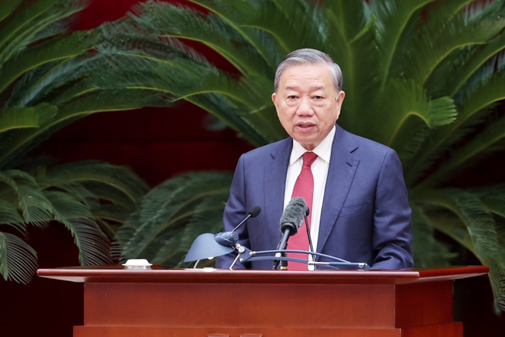 Tổng Bí thư Tô Lâm phát biểu tại Hội nghị - Ảnh: VGP/Nhật Bắc