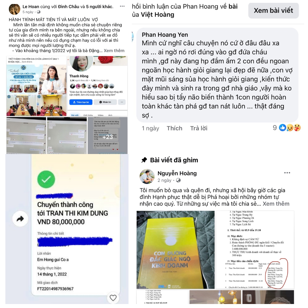 Các tổ chức ""chữa lành" lừa đảo liên tục bào mòn tài chính của người tham gia thông qua các hoạt động, chiến dịch...