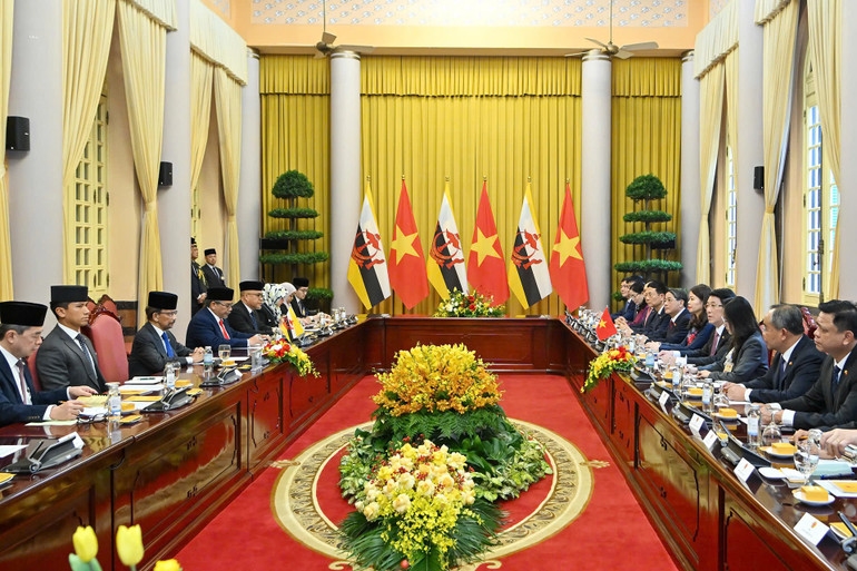 Toàn cảnh hội đàm. (Ảnh: Thủy Nguyên) 