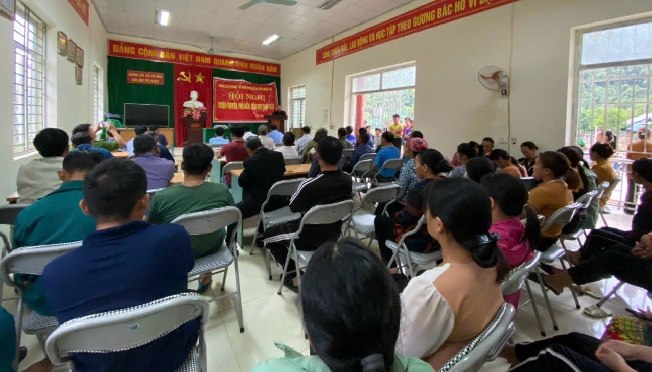 xã Pù Nhi đặc biệt chú trọng đến công tác tuyên truyền, nâng cao nhận thức pháp luật cho người dân